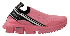 Dolce & Gabbana Pink Low Top Slip On Casual Sorrento Sneakers - Sneakers