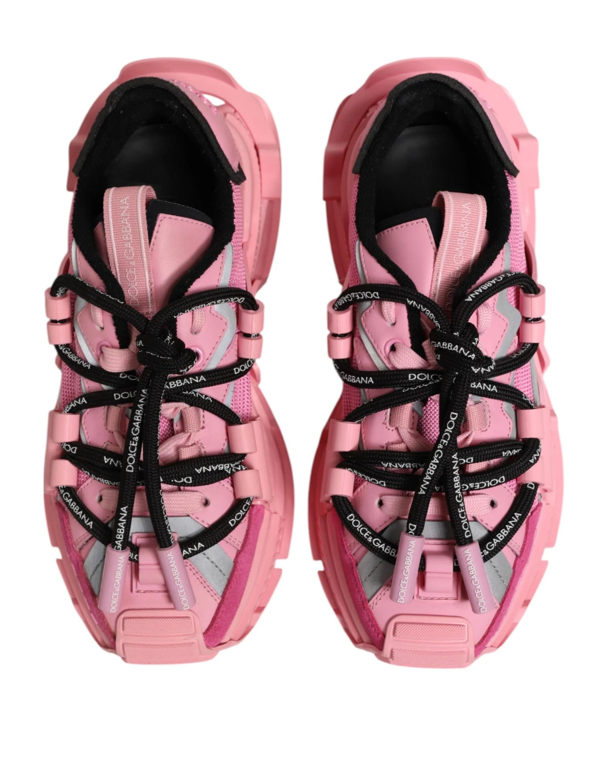 Dolce & Gabbana Pink Low Top Space Women Sneakers Shoes - Sneakers