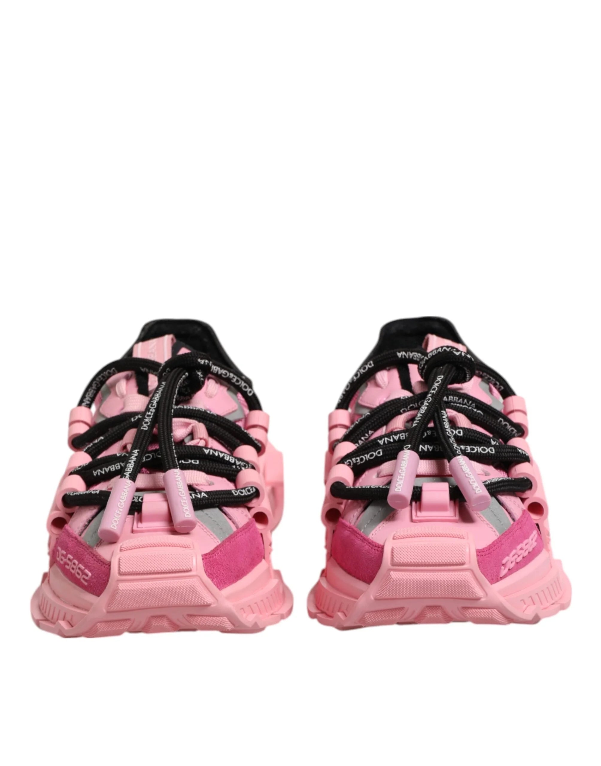 Dolce & Gabbana Pink Low Top Space Women Sneakers Shoes - Sneakers