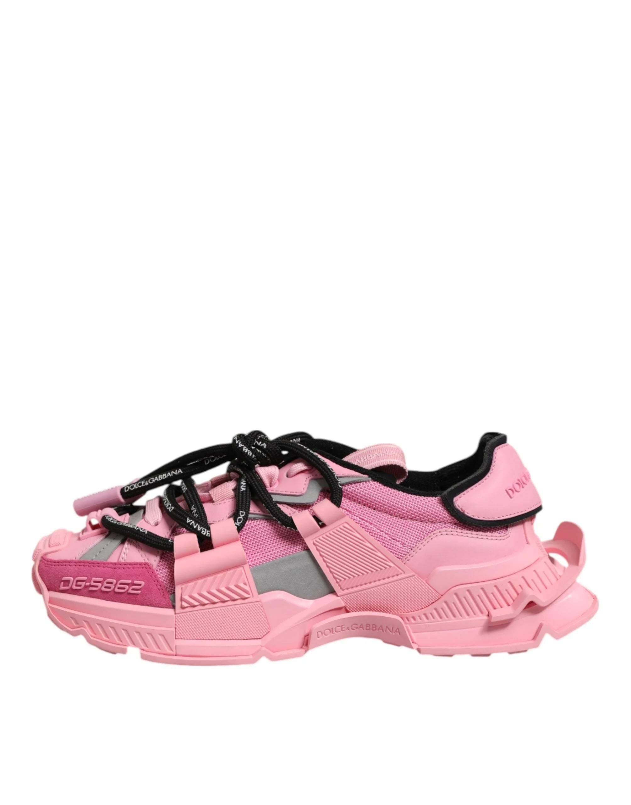 Dolce & Gabbana Pink Low Top Space Women Sneakers Shoes - Sneakers