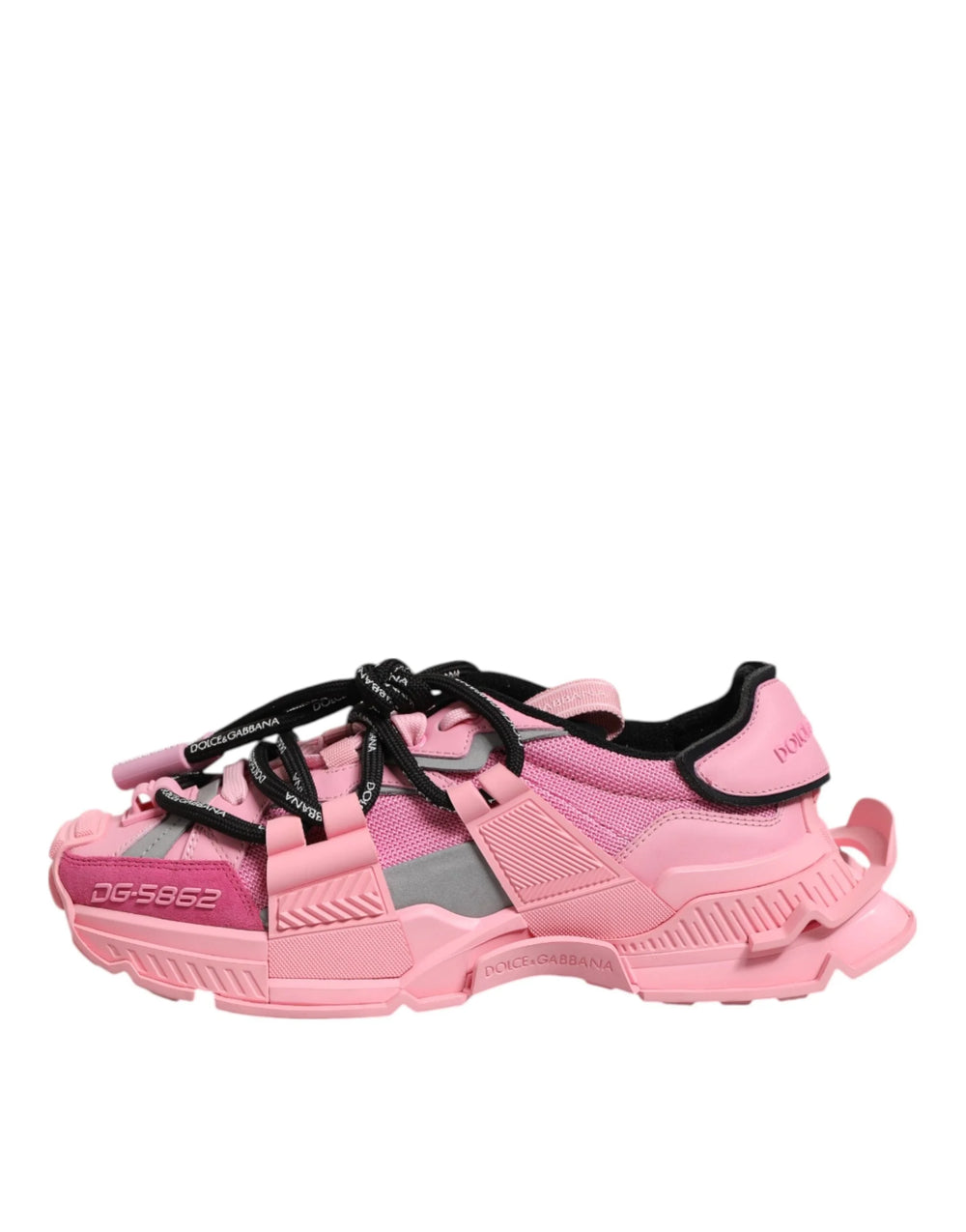 Dolce & Gabbana Pink Low Top Space Women Sneakers Shoes - Sneakers