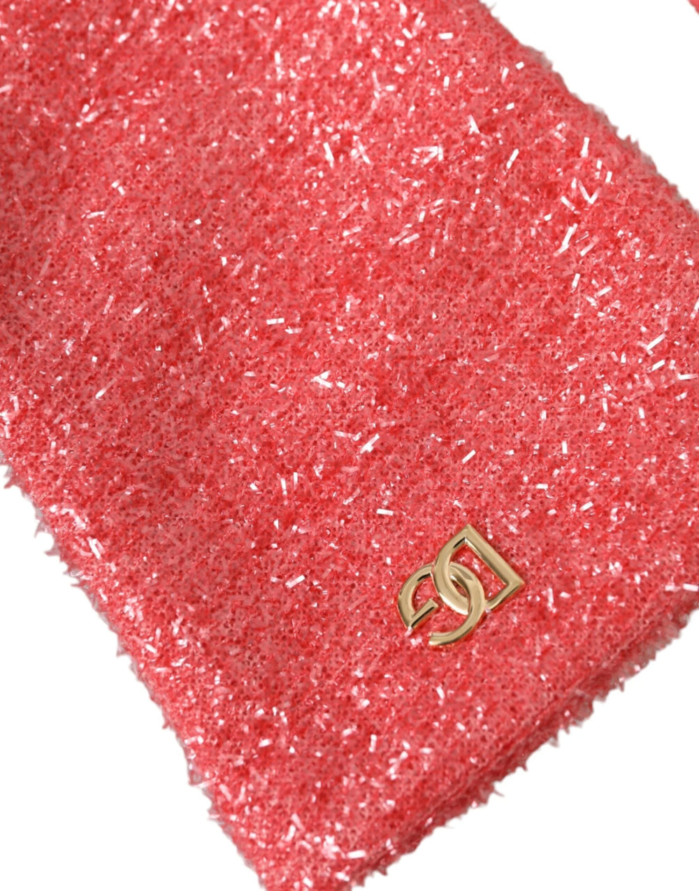 Dolce & Gabbana Pink Lurex Fantasia Mid Arm Length Gloves - 7.5|S - Gloves & Mittens