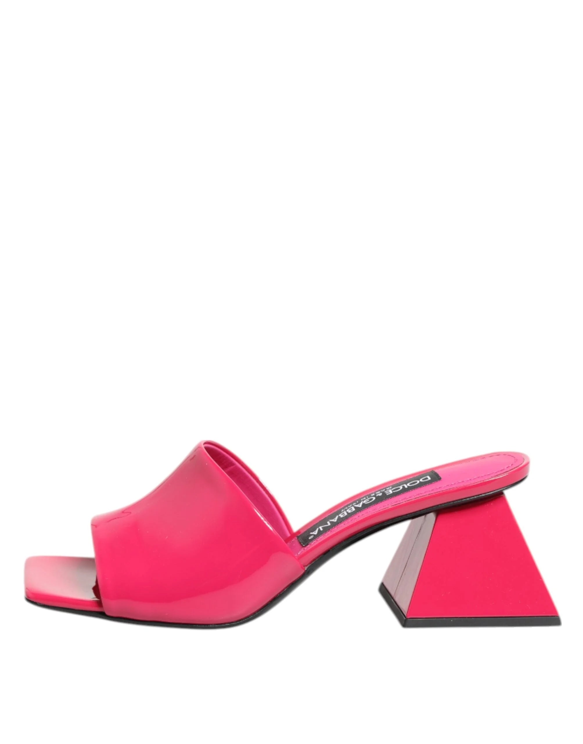 Dolce & Gabbana Pink Open Toe Block Heel Mules Sandals Shoes - EU36/US5.5 - Sandals