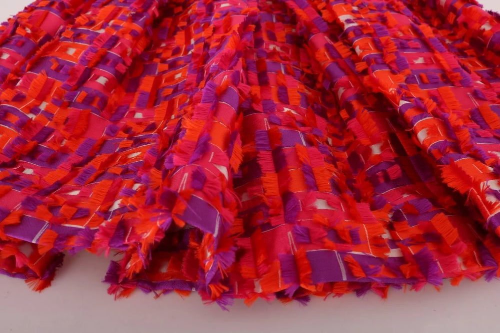 Dolce & Gabbana Pink Patterned A-line Above Knees Dress - IT40|S - Dresses