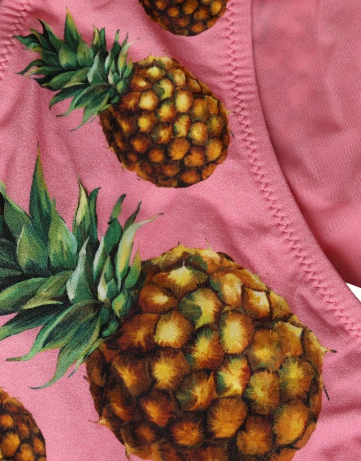Dolce & Gabbana Pink Pineapple Swimsuit Bikini Bottom Swimwear - IT2 | S - Classic Bikinis