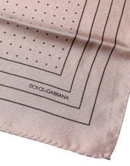 Dolce & Gabbana Pink Polka Dots Square Handkerchief Scarf - Scarves & Shawls