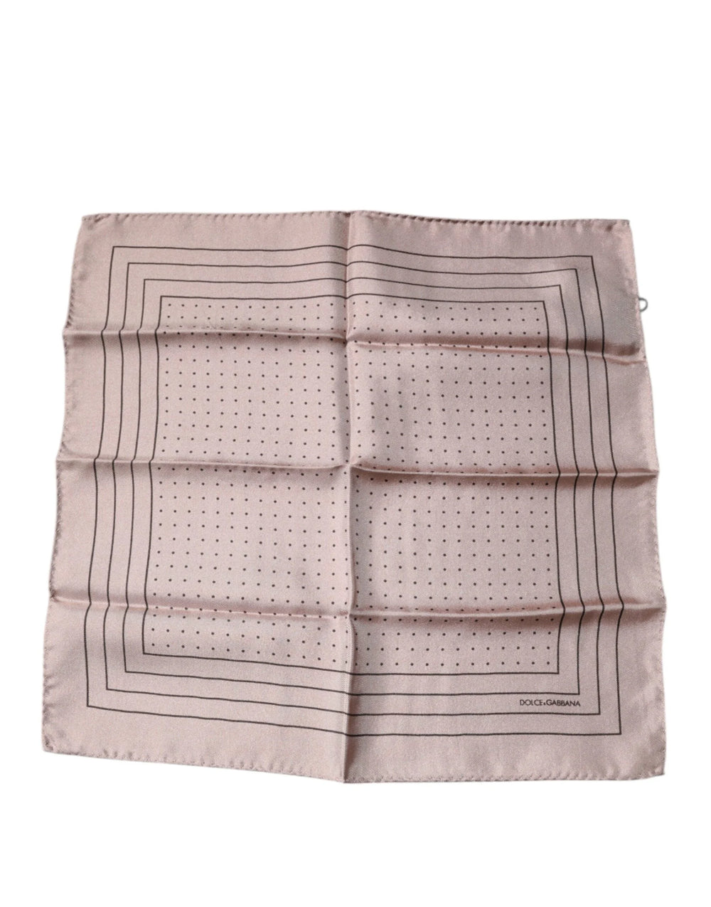 Dolce & Gabbana Pink Polka Dots Square Handkerchief Scarf - Scarves & Shawls