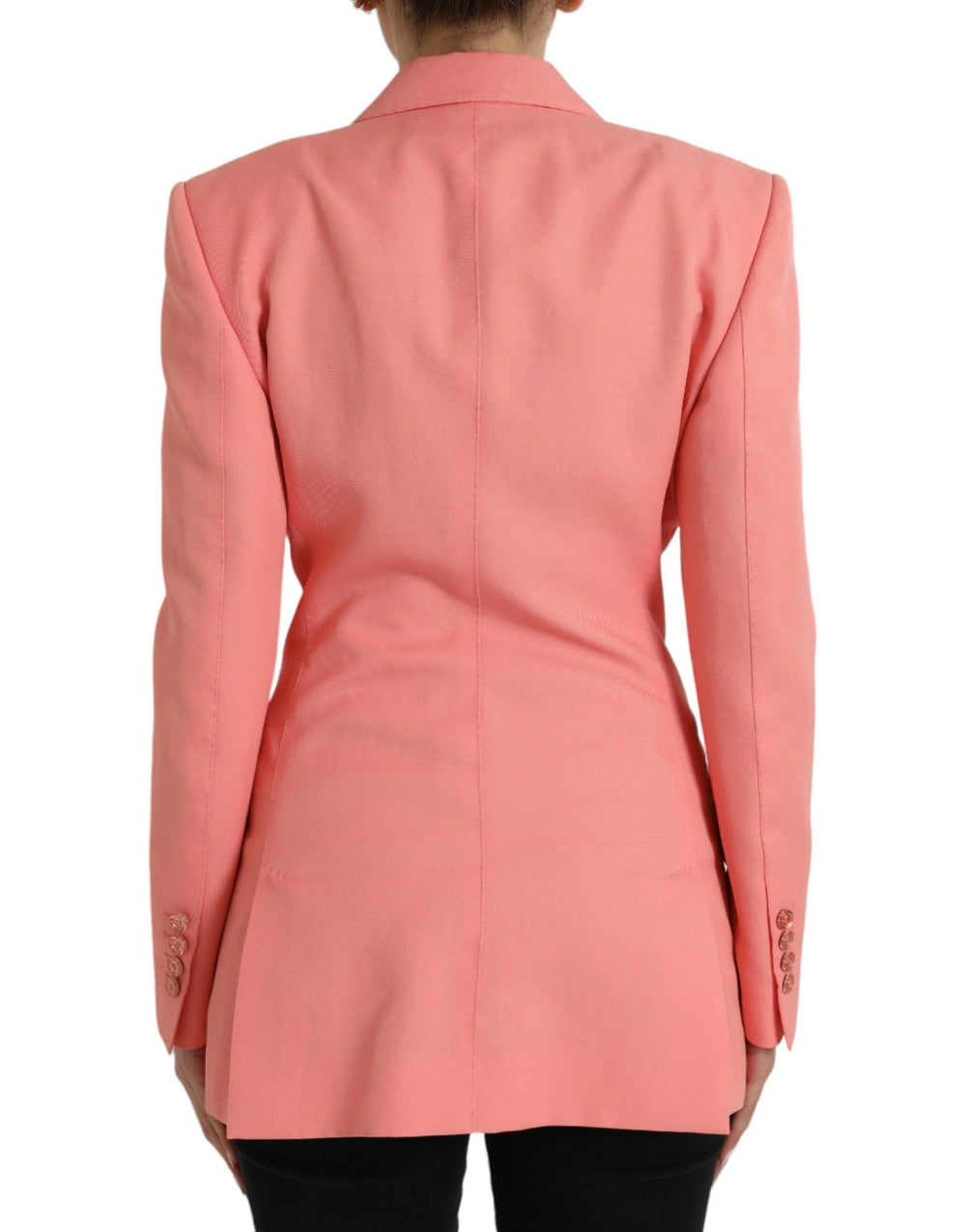 Dolce & Gabbana Pink Polyester Single Breasted Blazer Jacket - Coats & Jackets