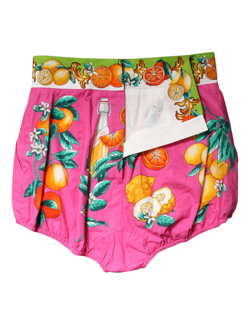 Dolce & Gabbana Pink Printed High Waist Hot Pants Shorts - Short Trousers