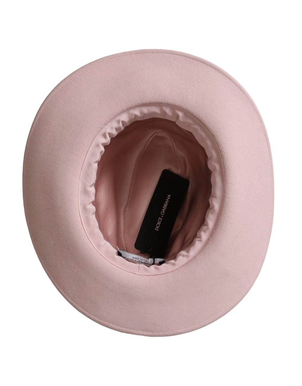 Dolce & Gabbana Pink Rabbit Fedora Trilby Women Hat - 56 cm|XS - Fedoras