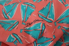 Dolce & Gabbana Pink Sail Boat Print Cotton T-shirt - T-Shirts