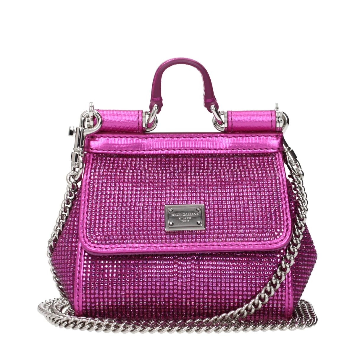 Dolce & Gabbana Pink Satin Handbag