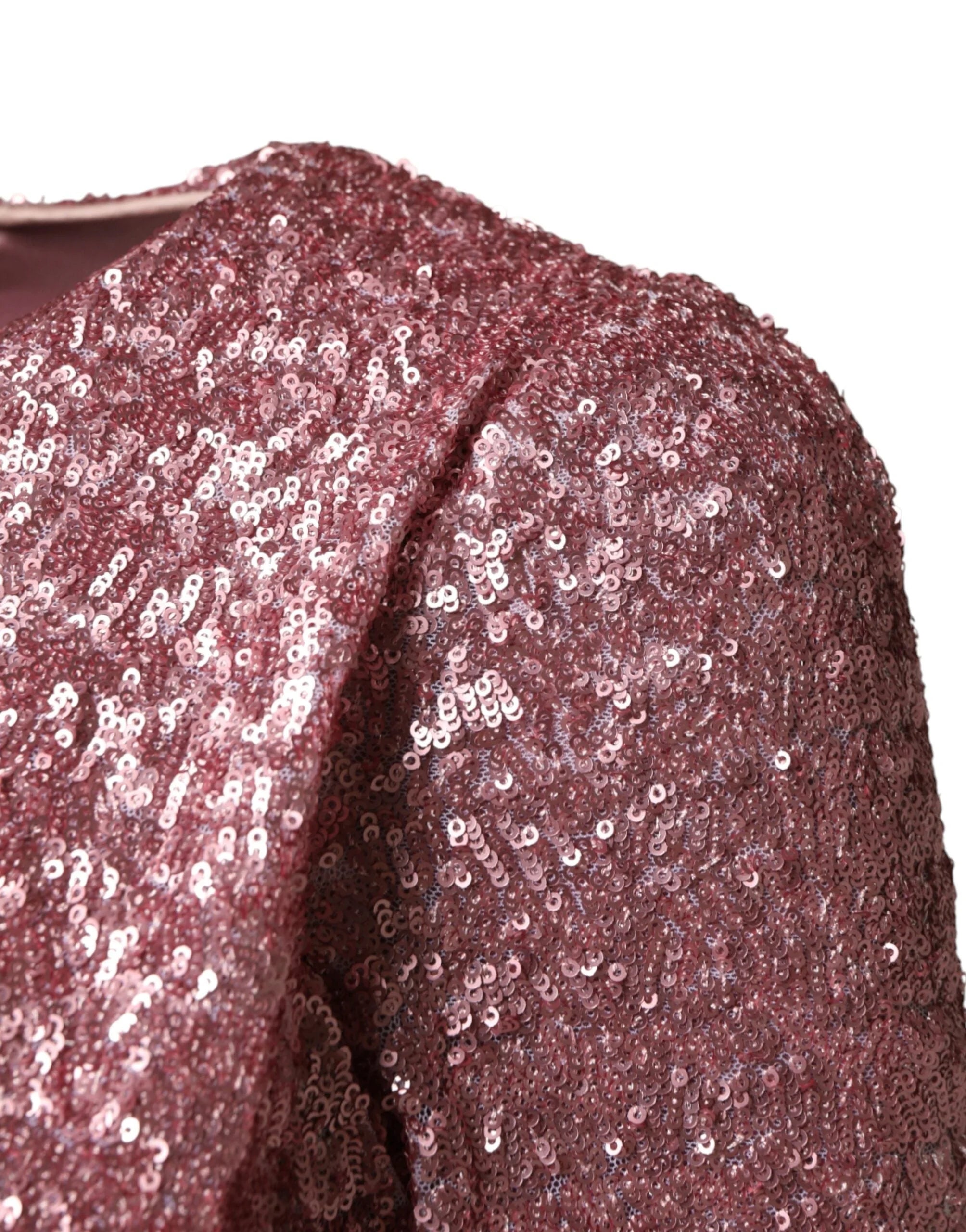 Dolce & Gabbana Pink Sequinned Mermaid Long Gown Dress - IT38 | XS