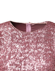 Dolce & Gabbana Pink Sequinned Mermaid Long Gown Dress - IT38 | XS