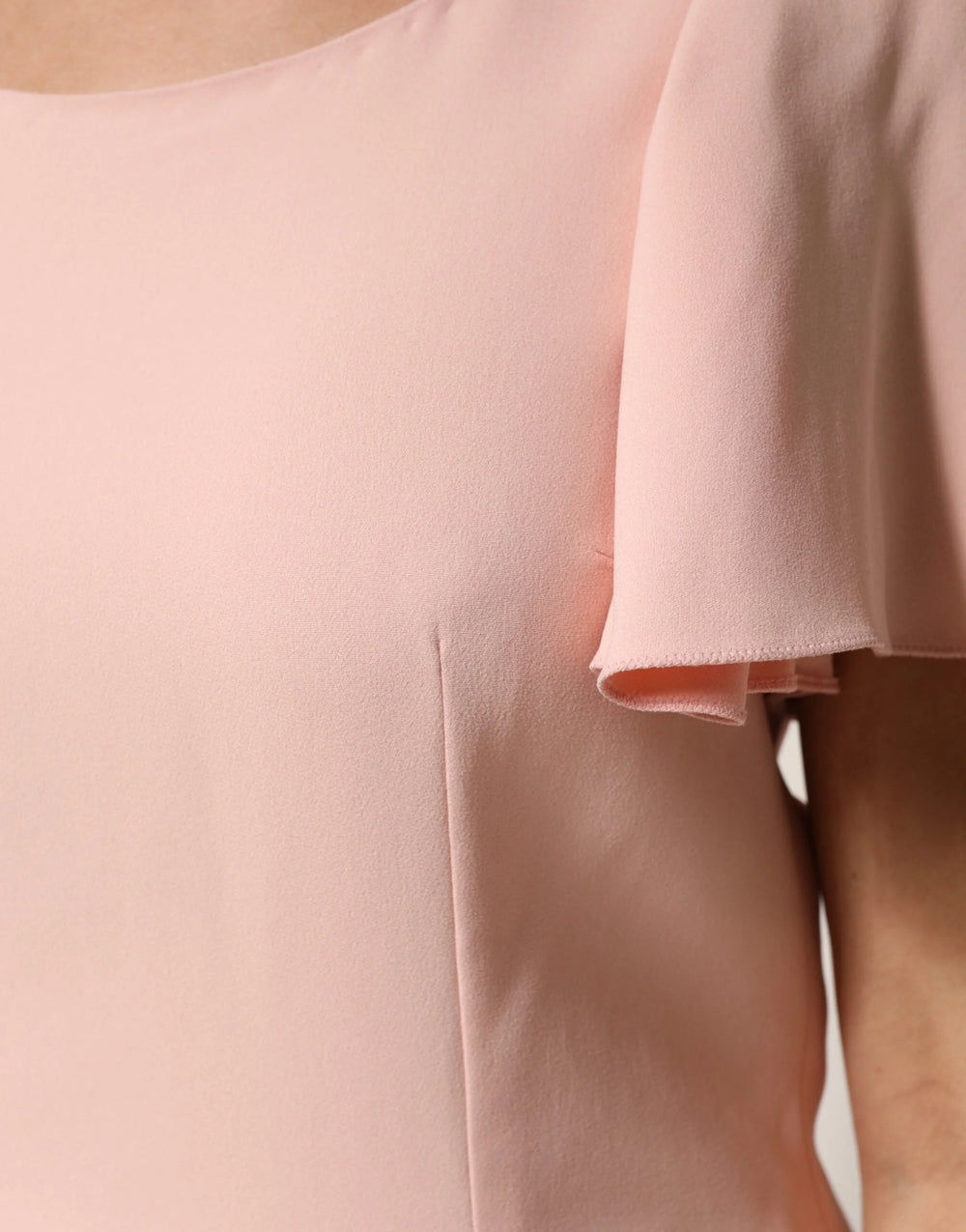 Dolce & Gabbana Pink Short Sleeves Round Neck Blouse Top - IT44 | L