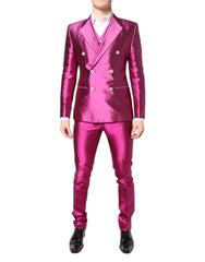 Dolce & Gabbana Pink SICILIA Double Breasted 3 Piece Suit - IT46 | S