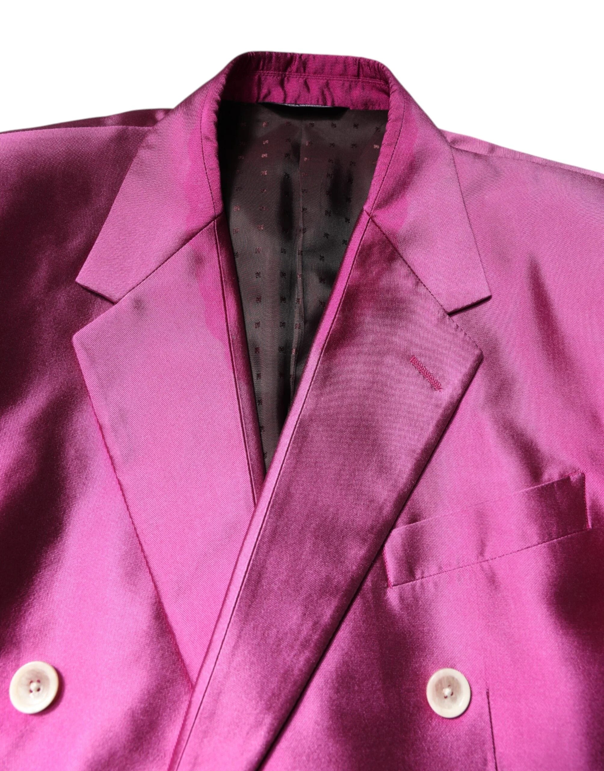 Dolce & Gabbana Pink SICILIA Double Breasted 3 Piece Suit - IT46 | S - Pant Suits