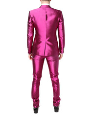 Dolce & Gabbana Pink SICILIA Double Breasted 3 Piece Suit - IT46 | S - Pant Suits