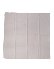 Dolce & Gabbana Pink Silk Neck Wrap Square Foulard Scarf