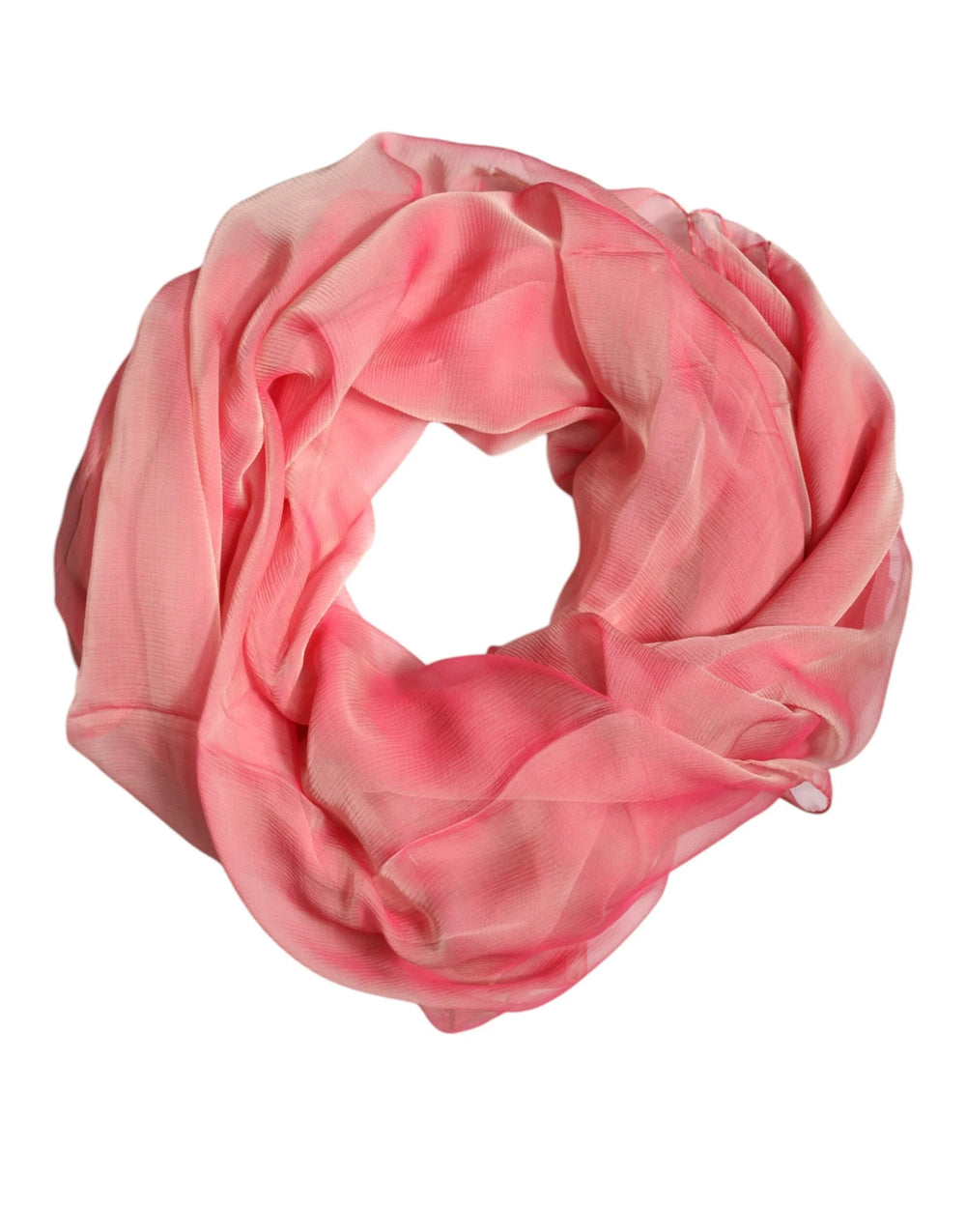 Dolce & Gabbana Pink Silk Rectangle Women Wrap Shawl Scarf - Scarves & Shawls