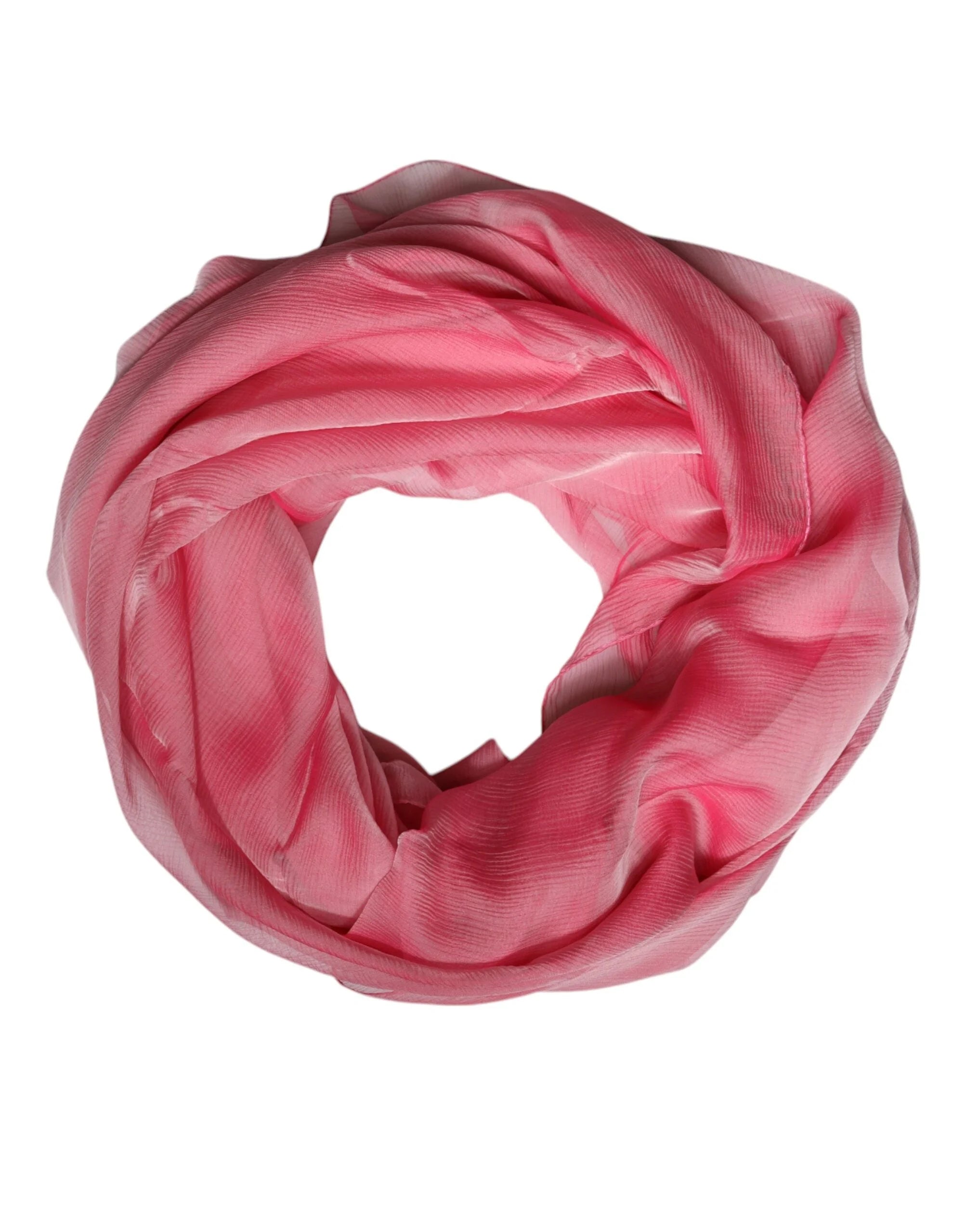 Dolce & Gabbana Pink Silk Rectangle Women Wrap Shawl Scarf - Scarves & Shawls