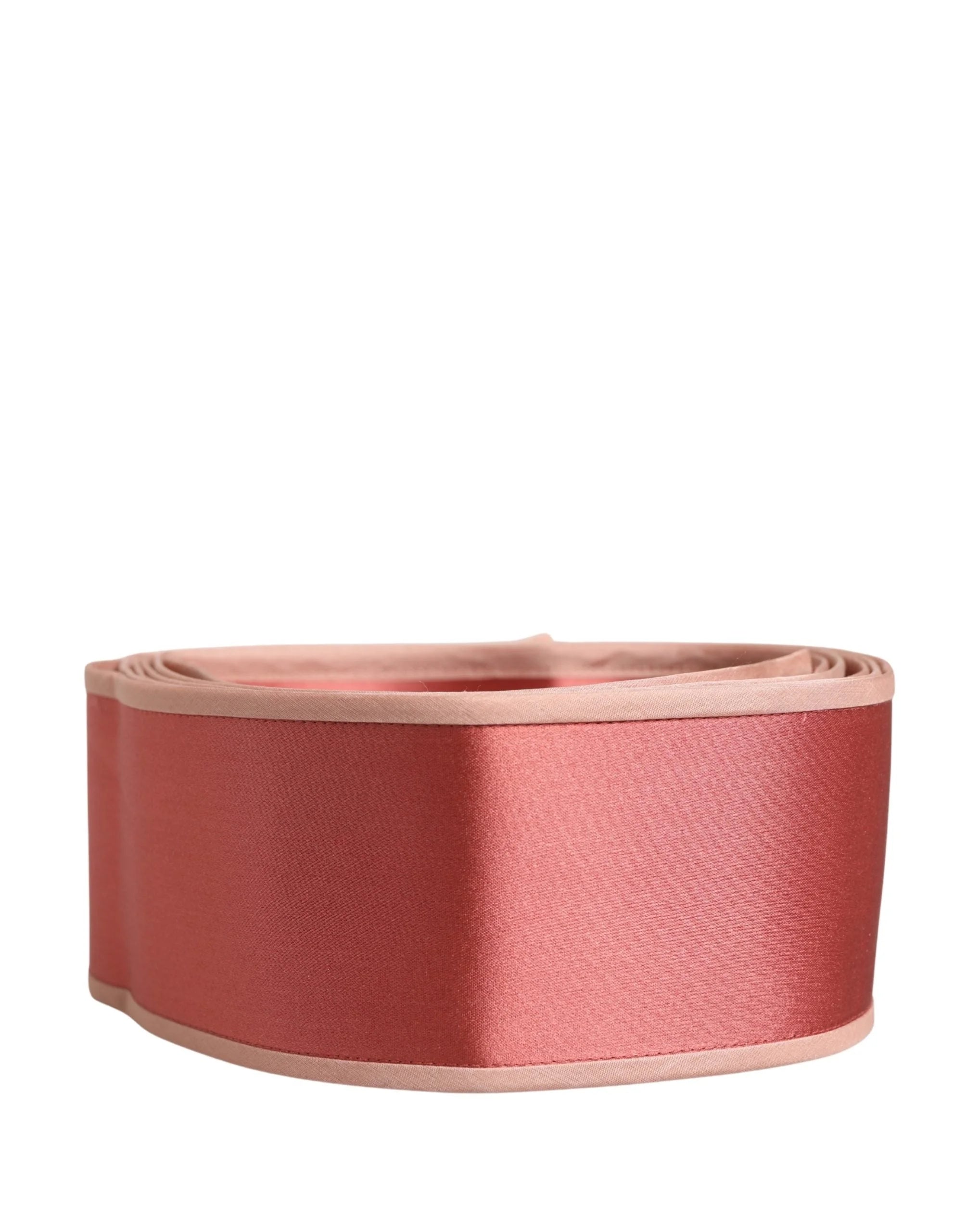 Dolce & Gabbana Pink Silk Satin Waist Women Cintura Belt - IT36|XXS