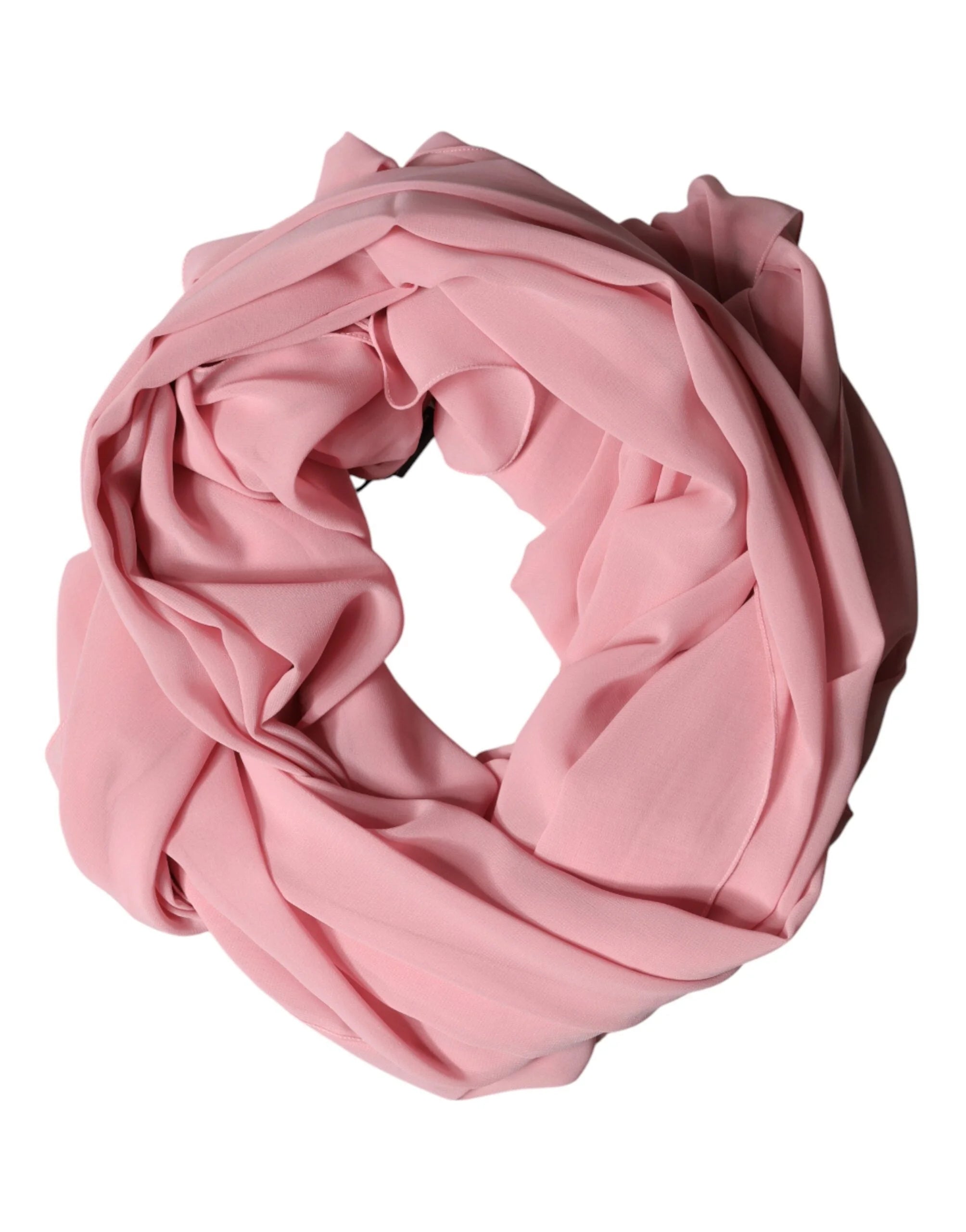 Dolce & Gabbana Pink Silk Stole Neck Wrap Shawl Men Scarf