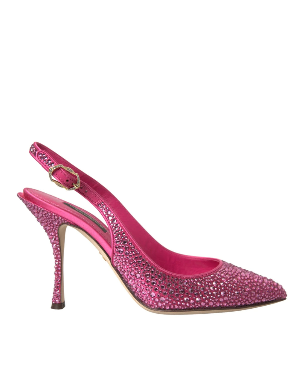 Dolce & Gabbana Pink Slingbacks Crystal Pumps Shoes - Heels