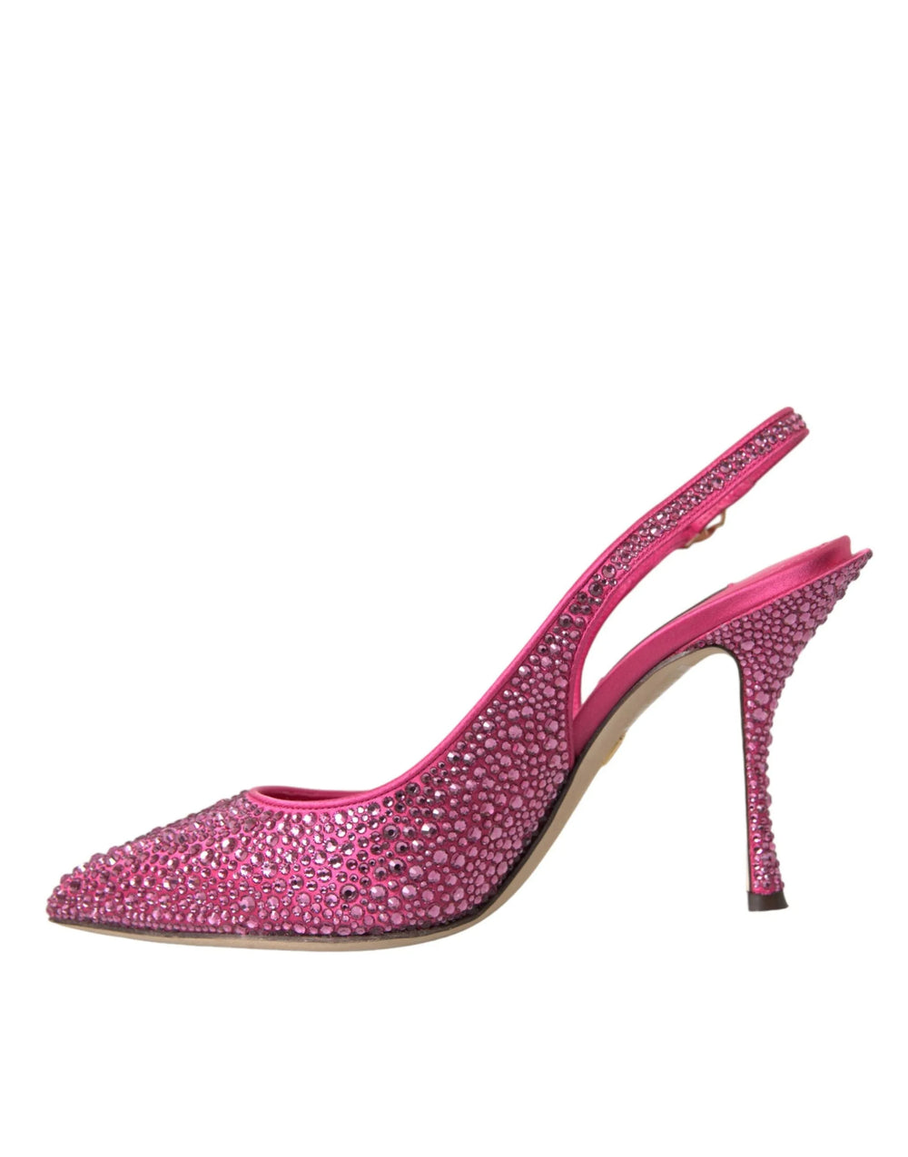 Dolce & Gabbana Pink Slingbacks Crystal Pumps Shoes - Heels