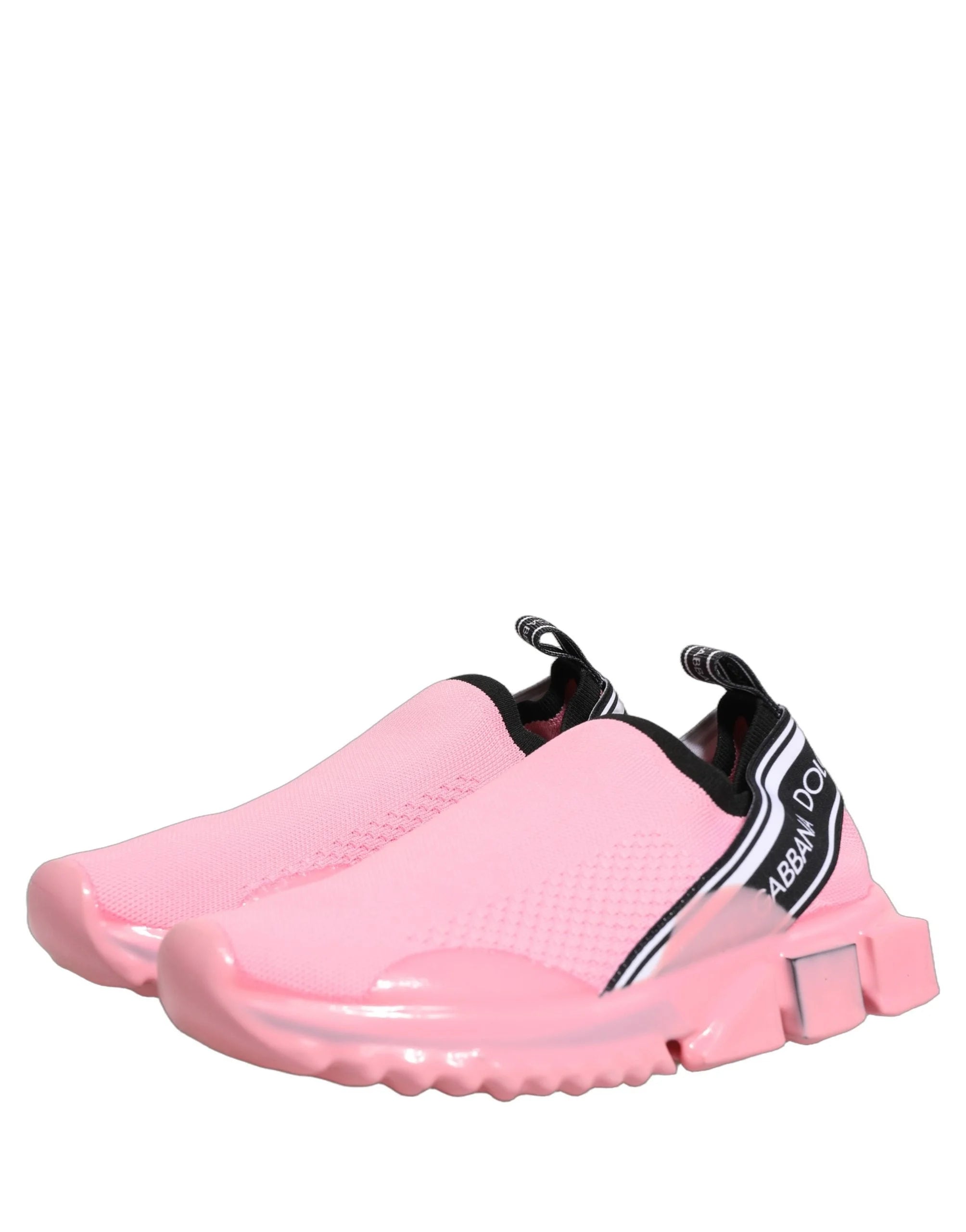 Dolce & Gabbana Rosa Slip-On Lav Topp Sorrento Sneakers Sko