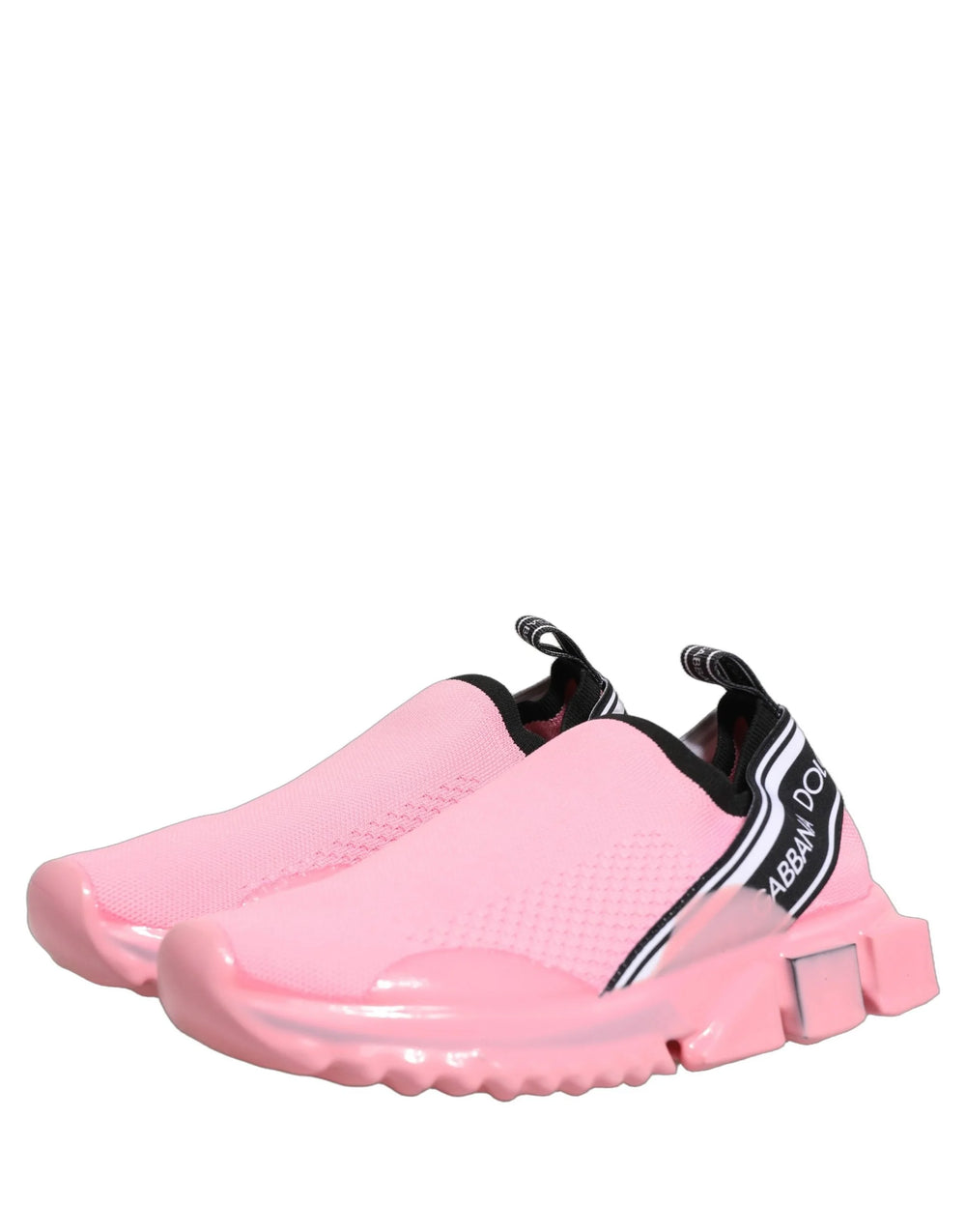 Dolce & Gabbana Rosa Slip-On Lav Topp Sorrento Sneakers Sko