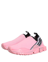 Dolce & Gabbana Rosa Slip-On Lav Topp Sorrento Sneakers Sko