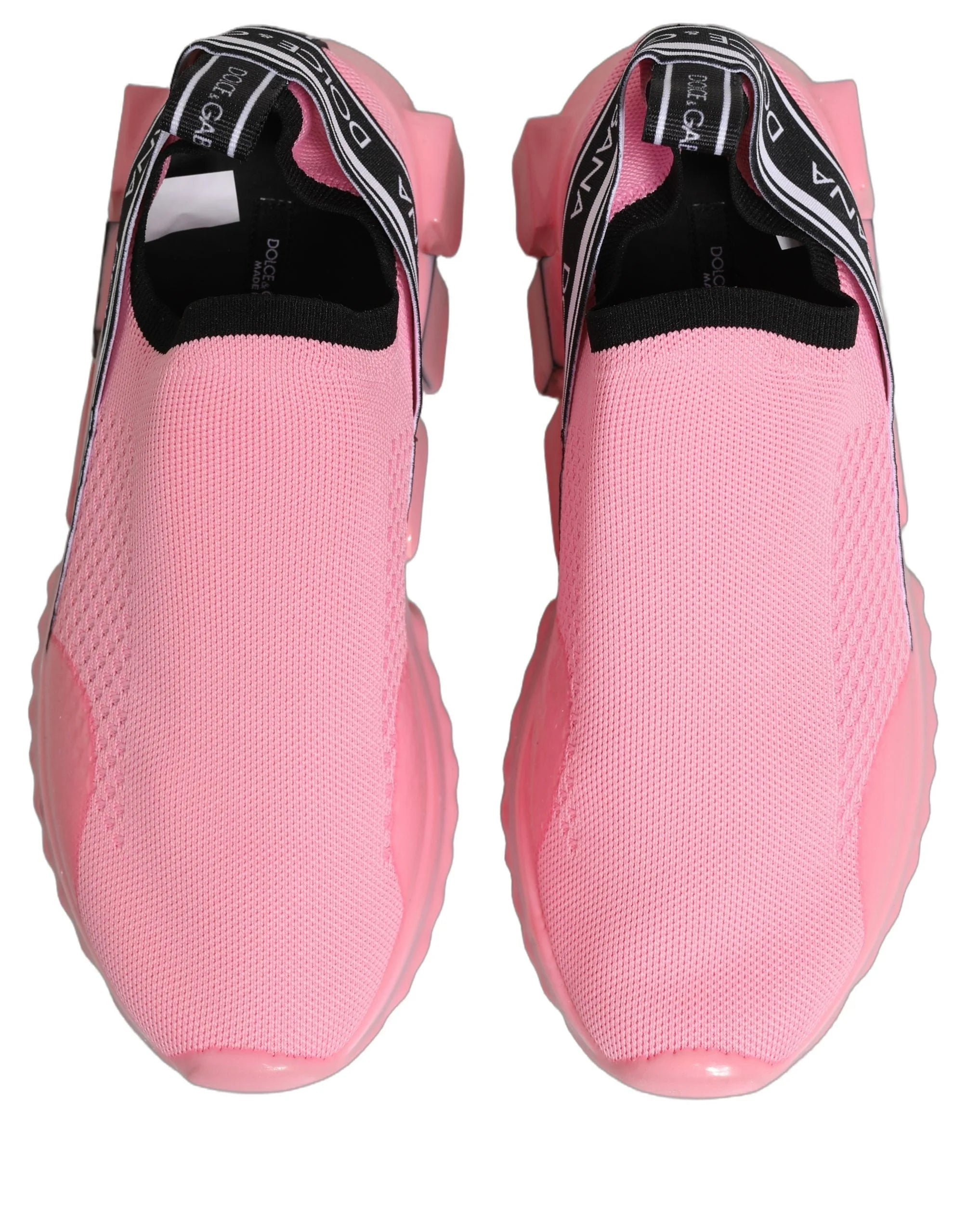 Dolce & Gabbana Rosa Slip-On Lav Topp Sorrento Sneakers Sko