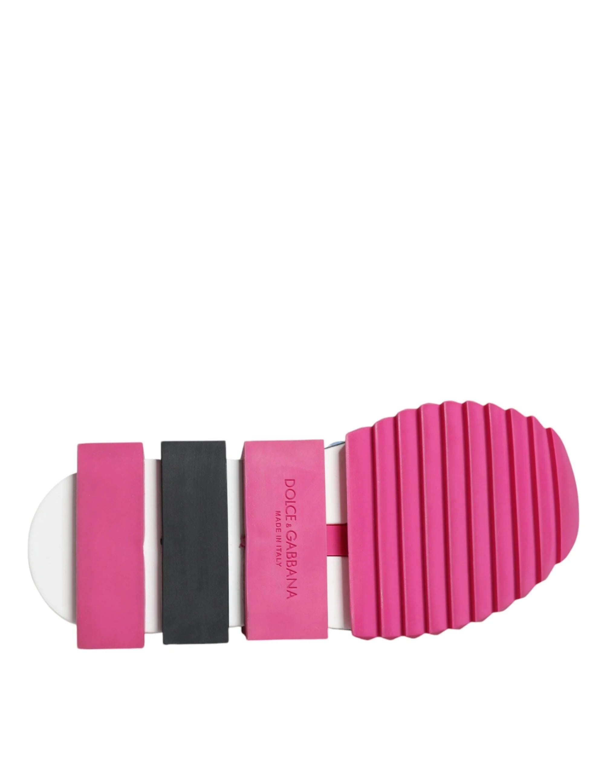 Dolce & Gabbana Pink Sorrento Crystals Low Top Sneakers Shoes - EU37/US7 - Sneakers