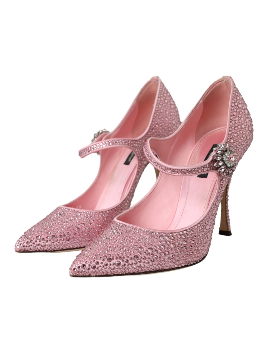 Dolce & Gabbana Pink Strass Crystal Heels Pumps Shoes - EU39/US8.5 - Heels