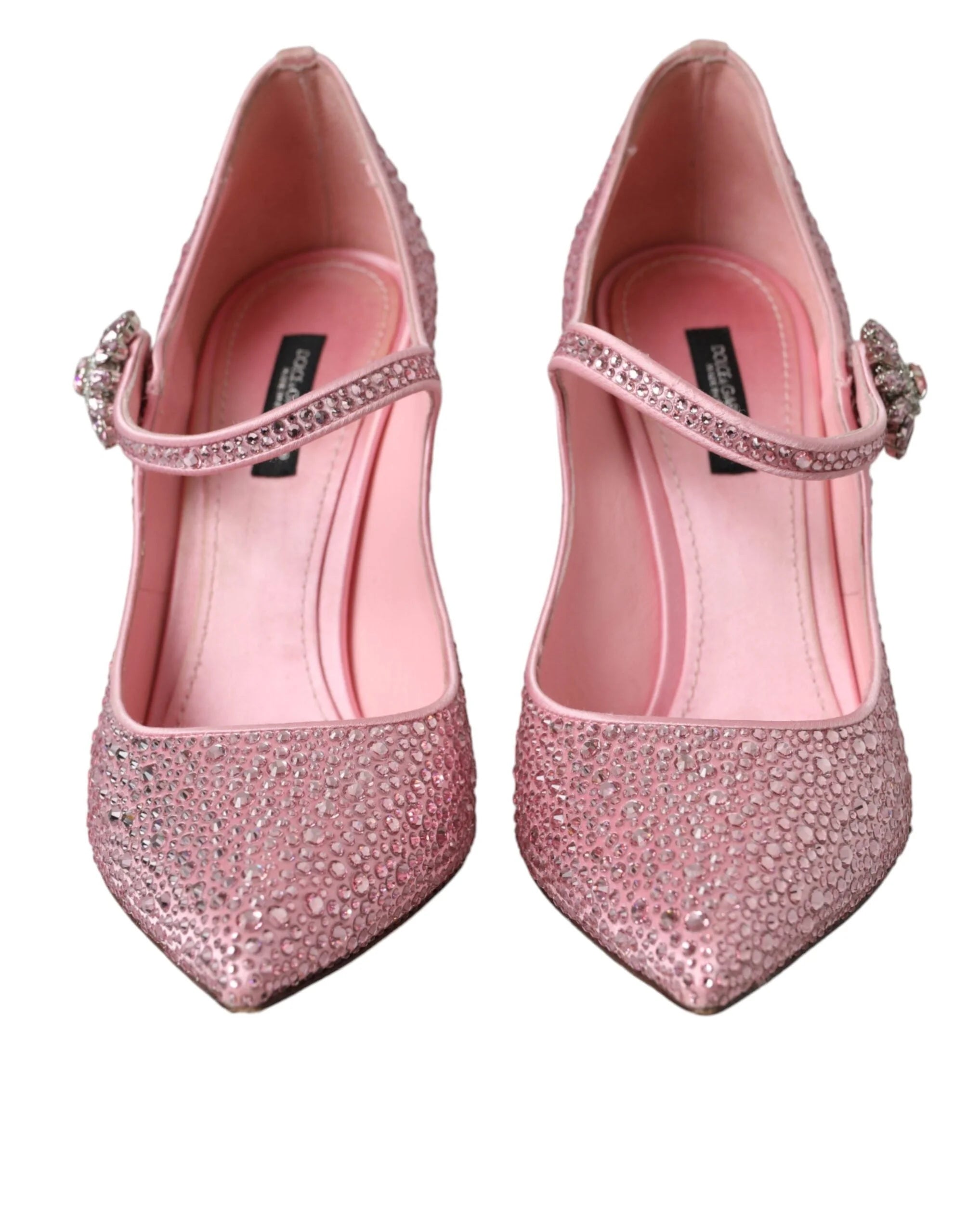 Dolce & Gabbana Pink Strass Crystal Heels Pumps Shoes - EU39/US8.5 - Heels