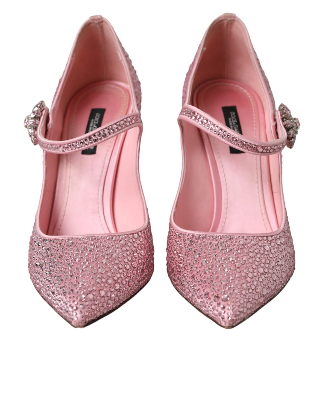 Dolce & Gabbana Pink Strass Crystal Heels Pumps Shoes - EU39/US8.5 - Heels