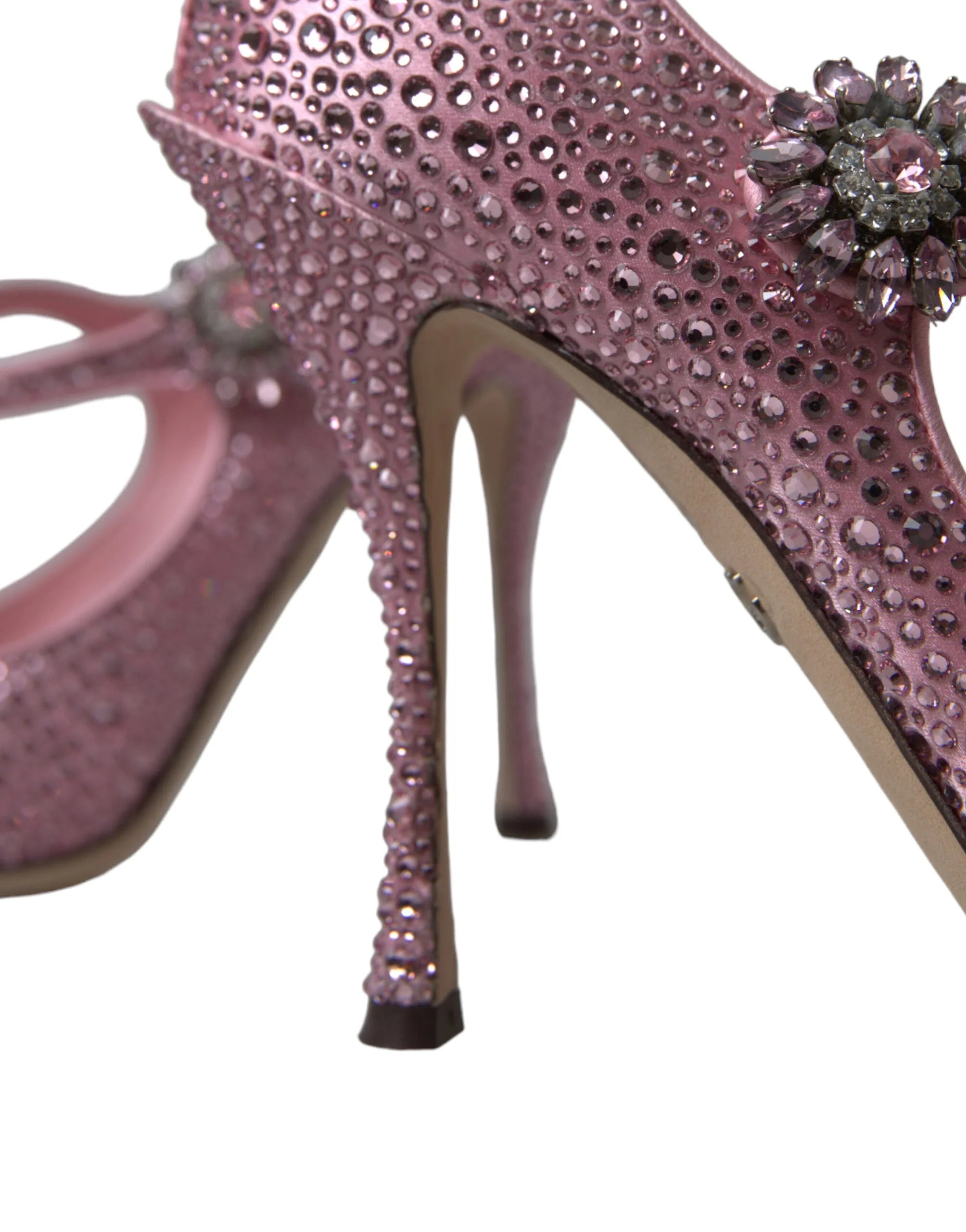 Dolce & Gabbana Pink Strass Crystal Heels Pumps Shoes - EU40.5/US10 - Heels