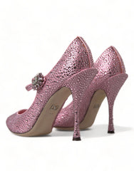 Dolce & Gabbana Pink Strass Crystal Heels Pumps Shoes - EU40.5/US10 - Heels