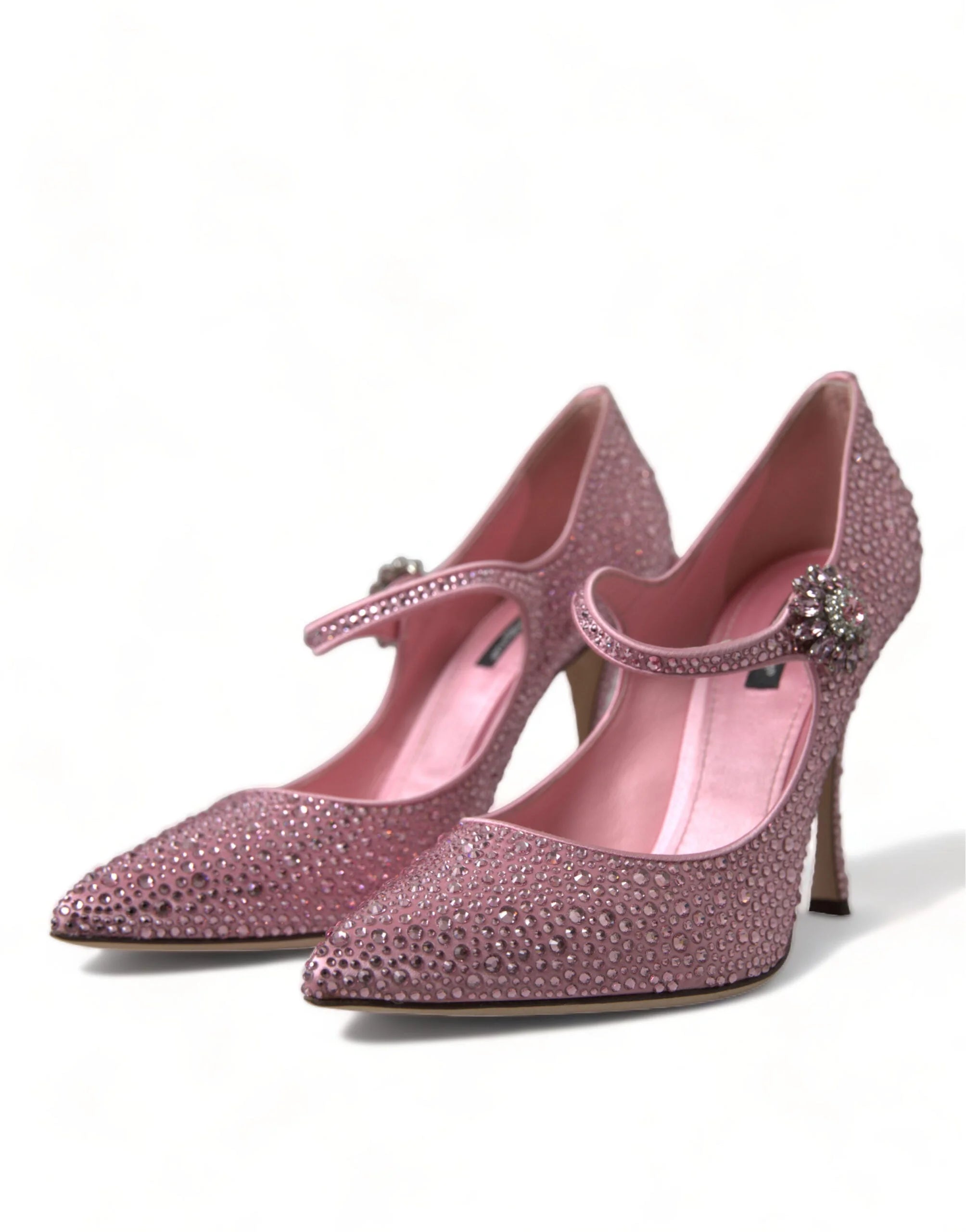Dolce & Gabbana Pink Strass Crystal Heels Pumps Shoes - EU40.5/US10 - Heels