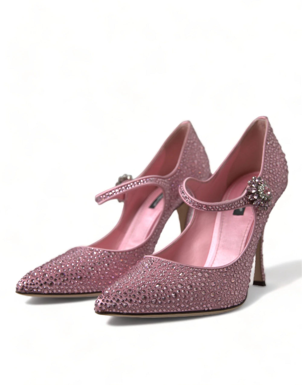 Dolce & Gabbana Pink Strass Crystal Heels Pumps Shoes - EU40.5/US10 - Heels