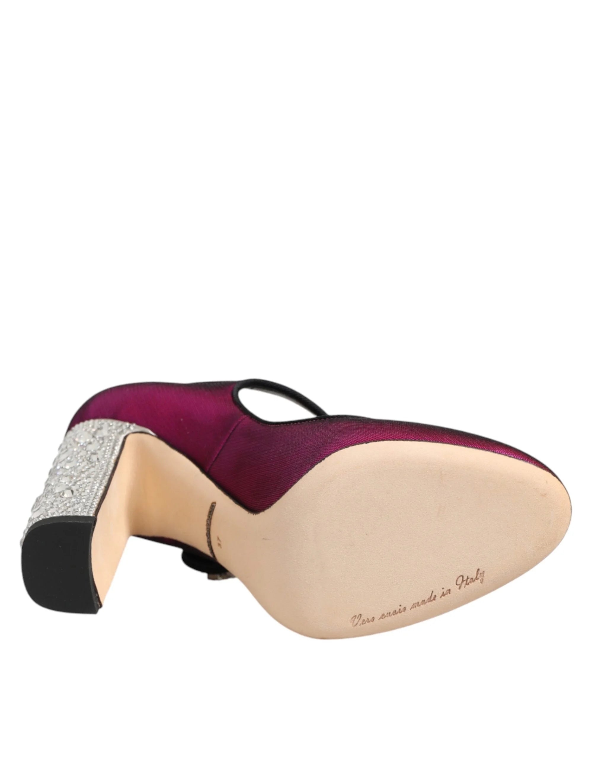 Dolce & Gabbana Pink Strass Mary Janes Heels Pumps Shoes - EU36/US5.5
