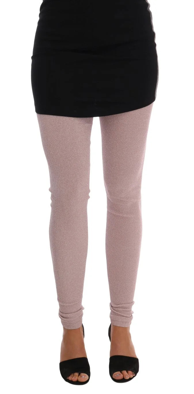 Dolce & Gabbana Pink Stretch Waist Tights Stockings - IT40|S - Hosiery