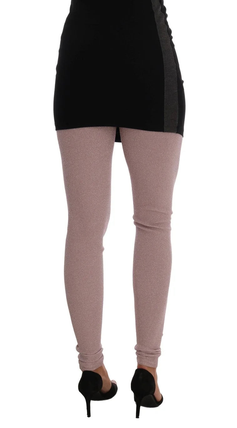 Dolce & Gabbana Pink Stretch Waist Tights Stockings - IT40|S - Hosiery