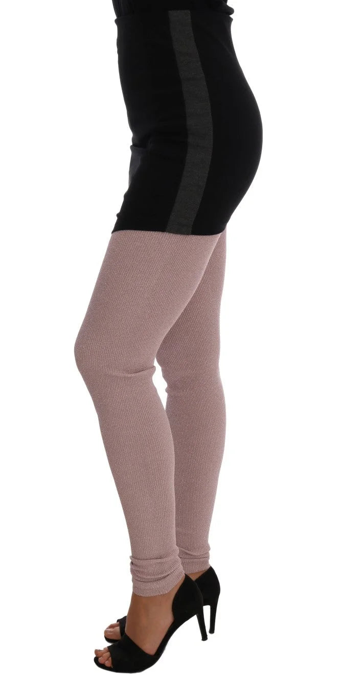 Dolce & Gabbana Pink Stretch Waist Tights Stockings - IT40|S - Hosiery
