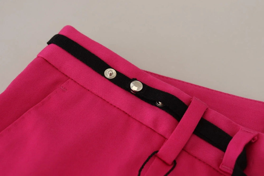 Dolce & Gabbana Pink Zipper Buckle Waist Trousers Pants - IT48 | M - Trousers