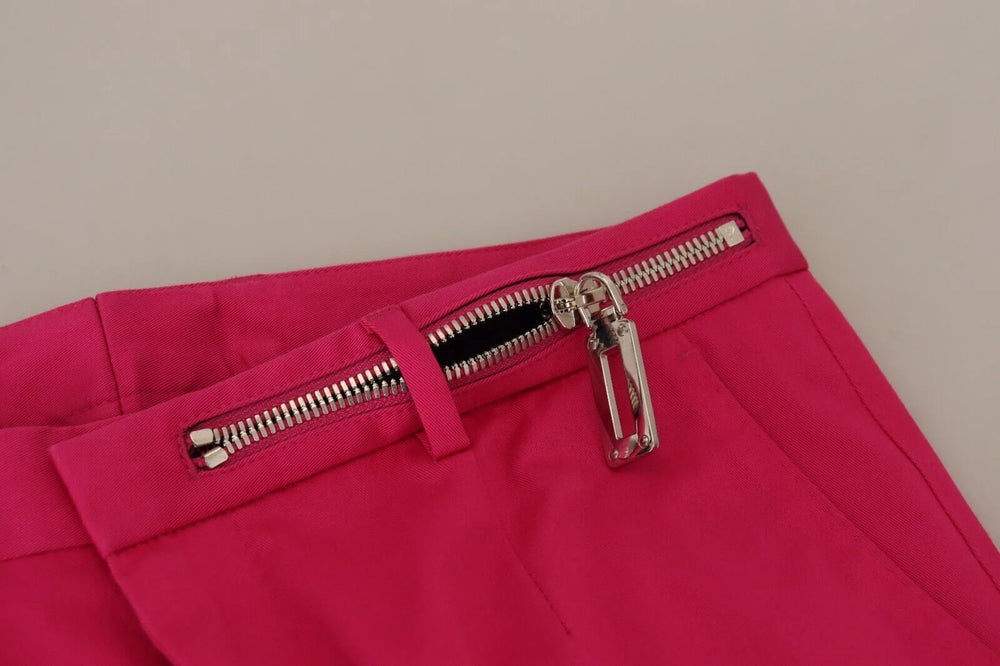 Dolce & Gabbana Pink Zipper Buckle Waist Trousers Pants - IT48 | M - Trousers