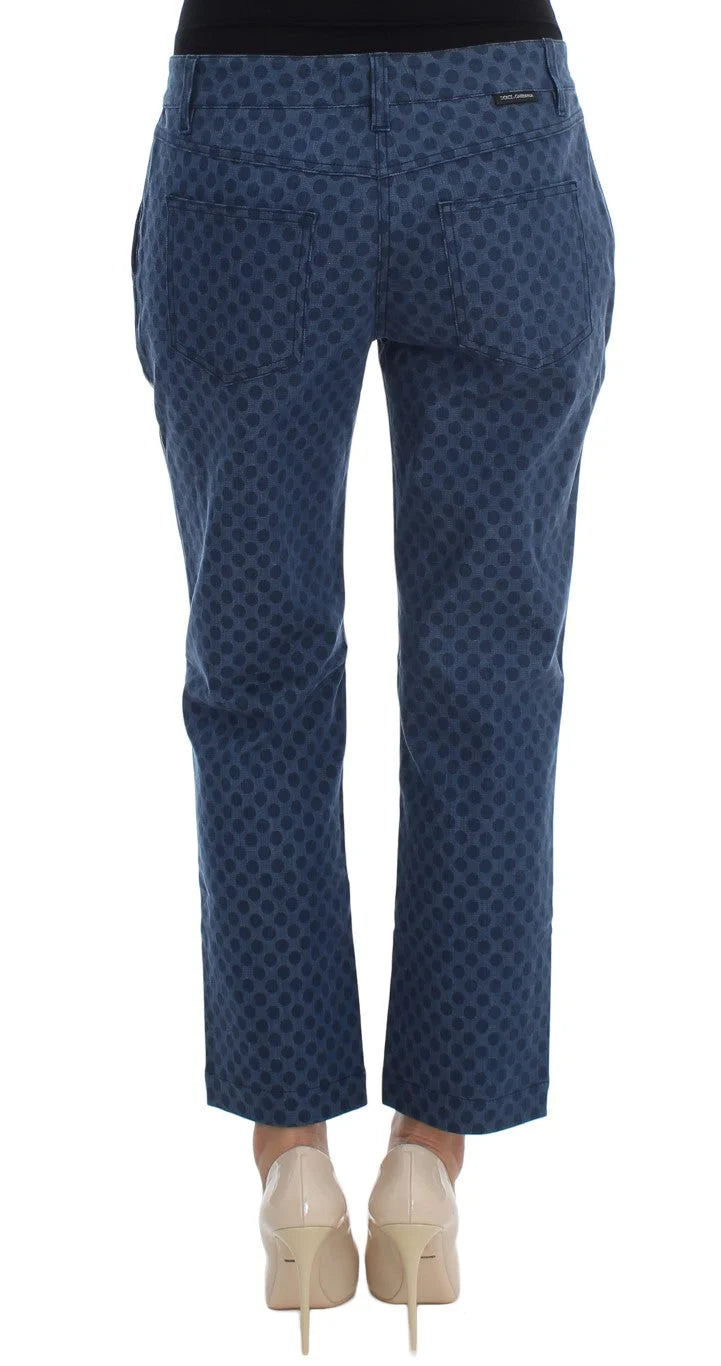 Dolce & Gabbana Polka Dotted Stretch Capri Jeans - IT38|XS - Jeans
