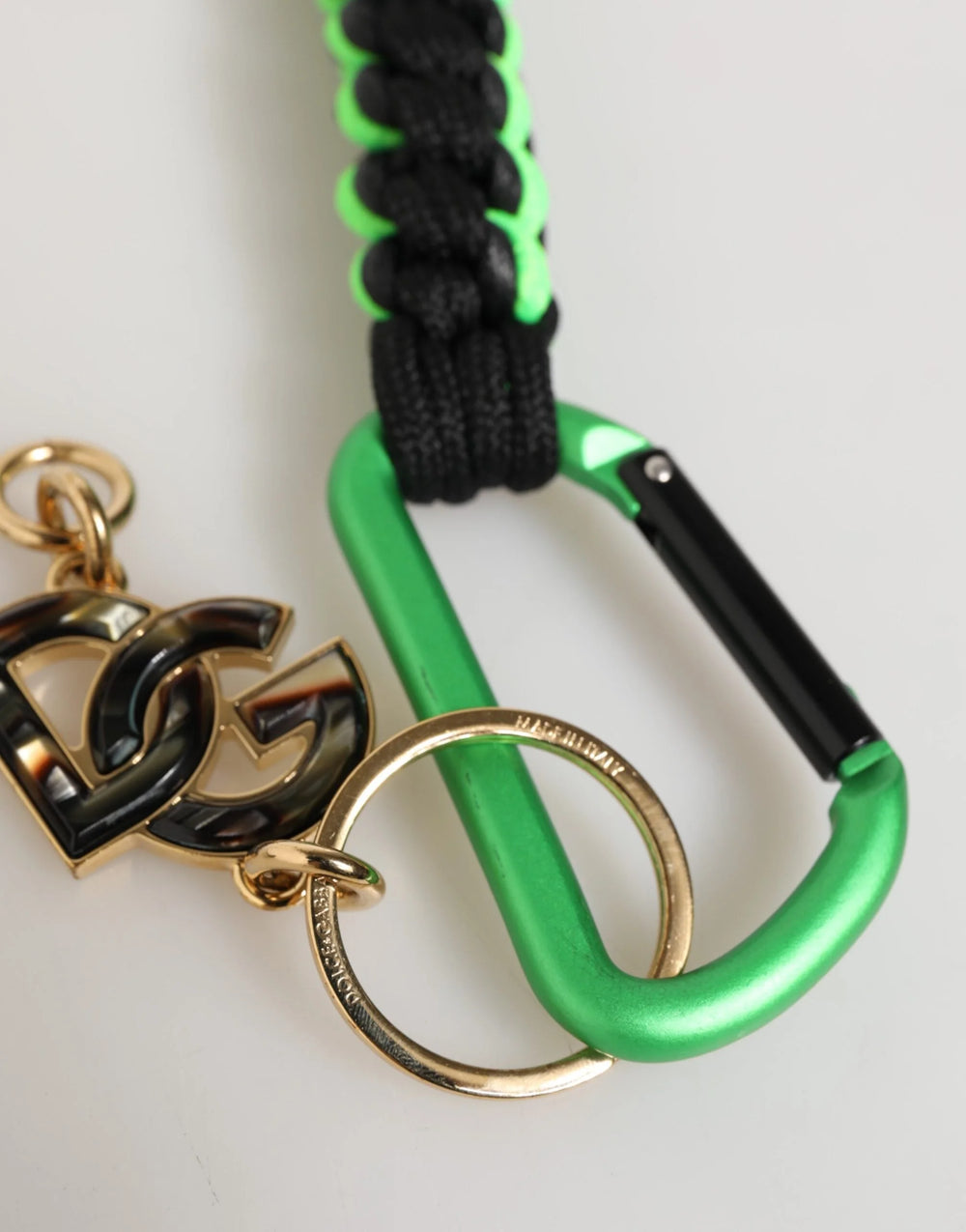 Dolce & Gabbana Polyester Multicolor Tape String DG Logo Keychain Keyring - Keychains
