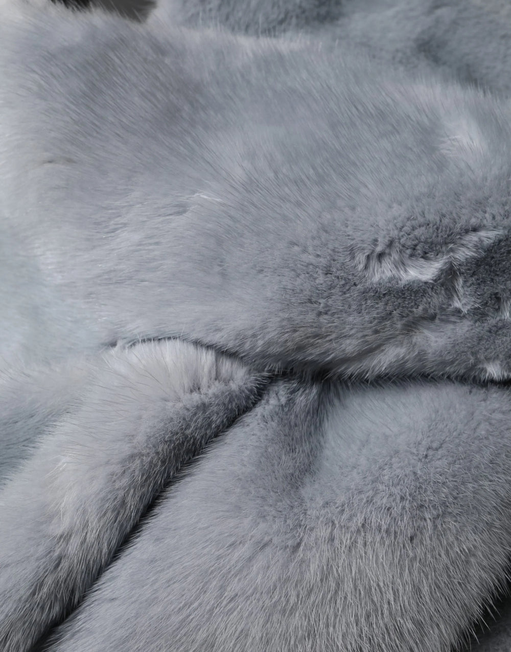 Dolce & Gabbana Powder Blue Mink Fur Neck Warmer Scarf - Scarves & Shawls